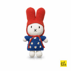 flowers - miffy handmade and her blue flowerdress + red hat (EAN-871 932 438 1000